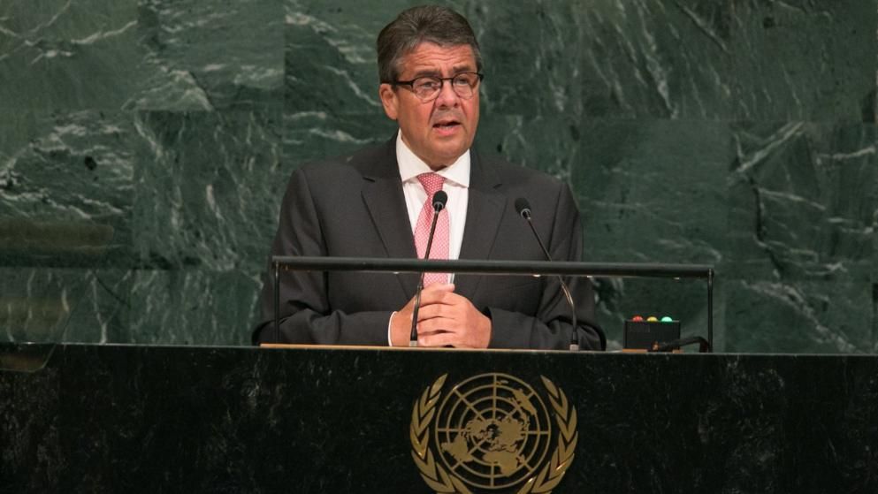 Sigmar Gabriel vor UN