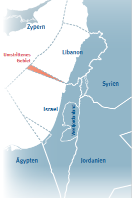 Karte Libanon