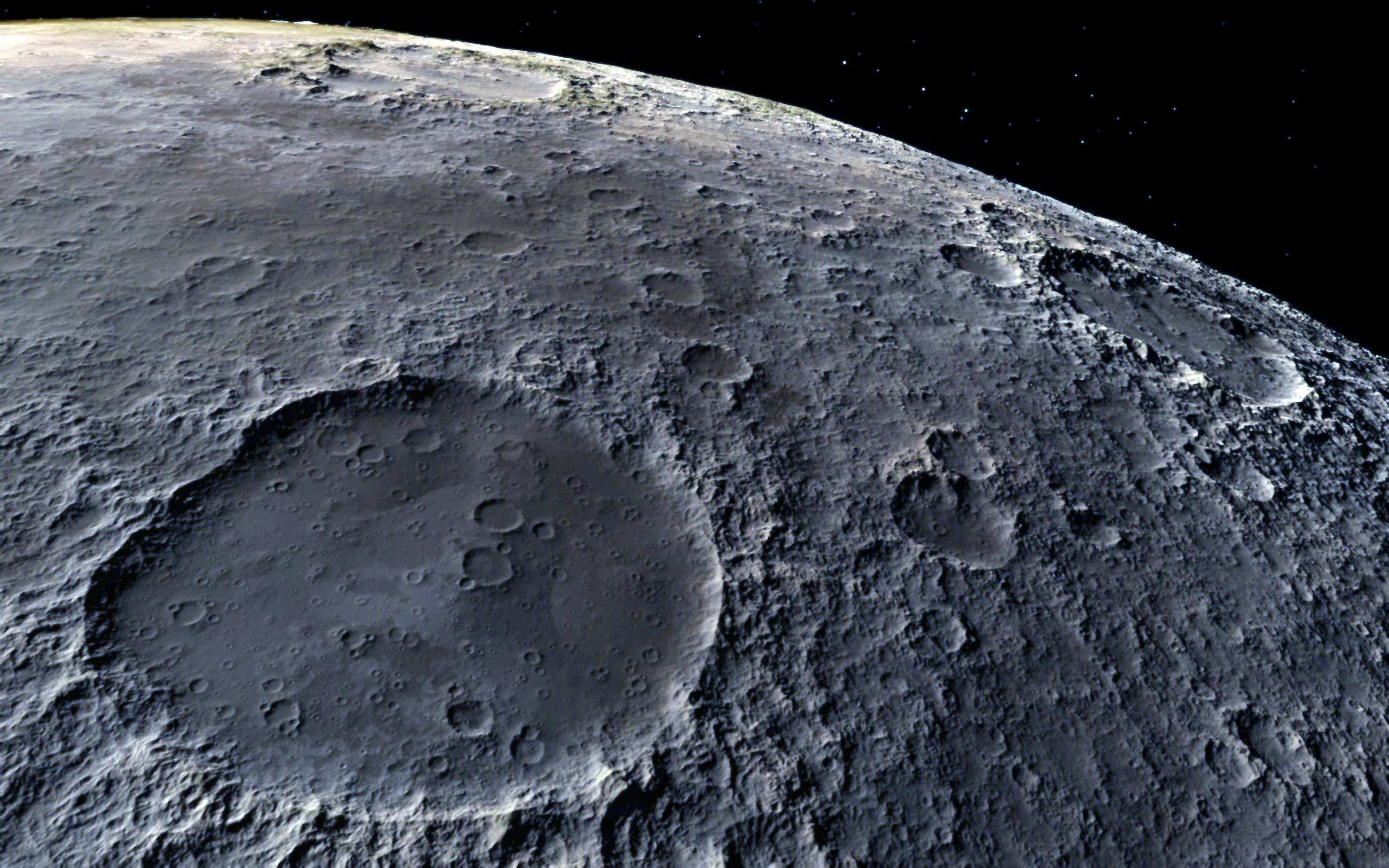 Moon scientific illustration