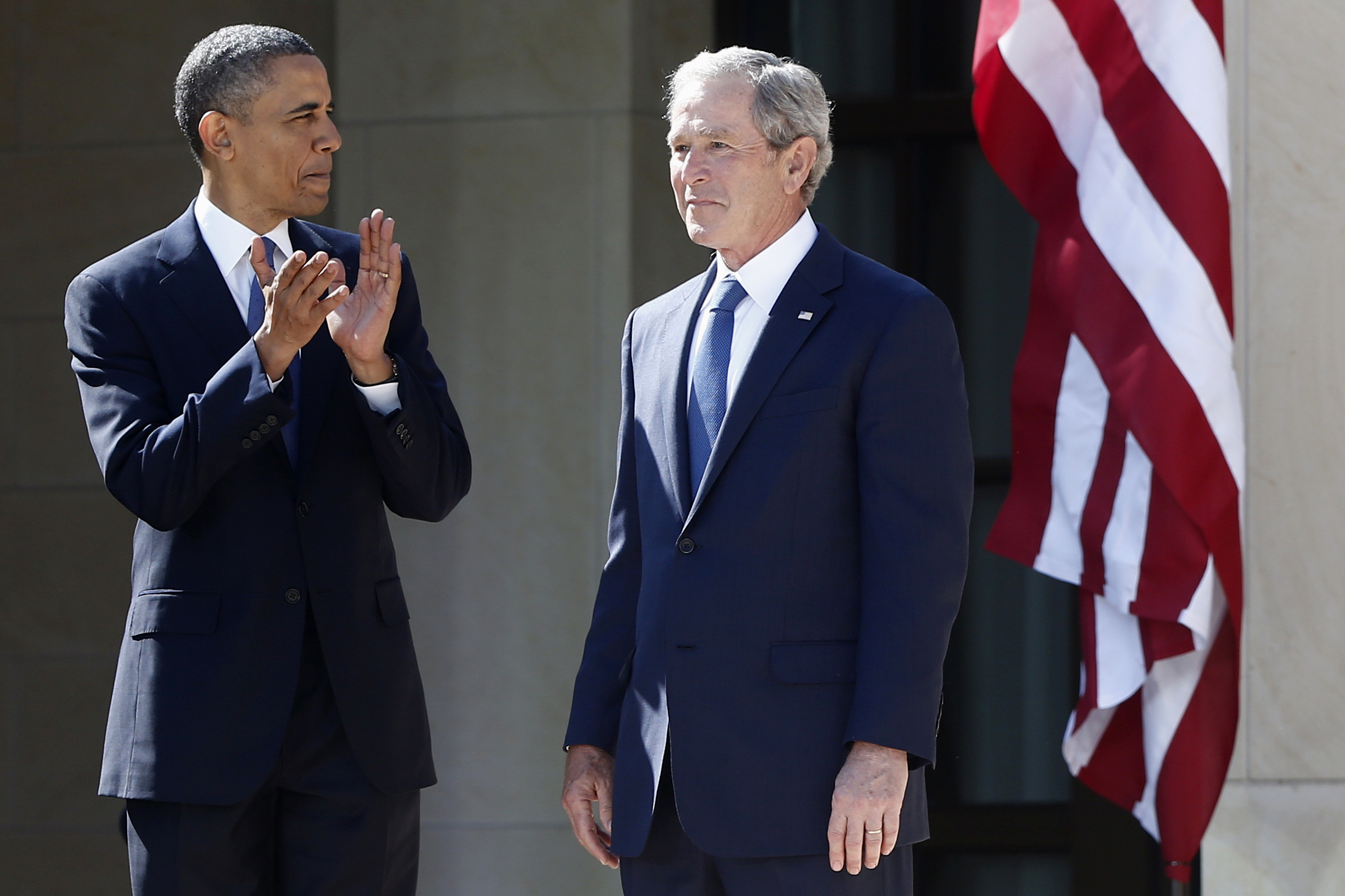 Barack Obama, George W. Bush