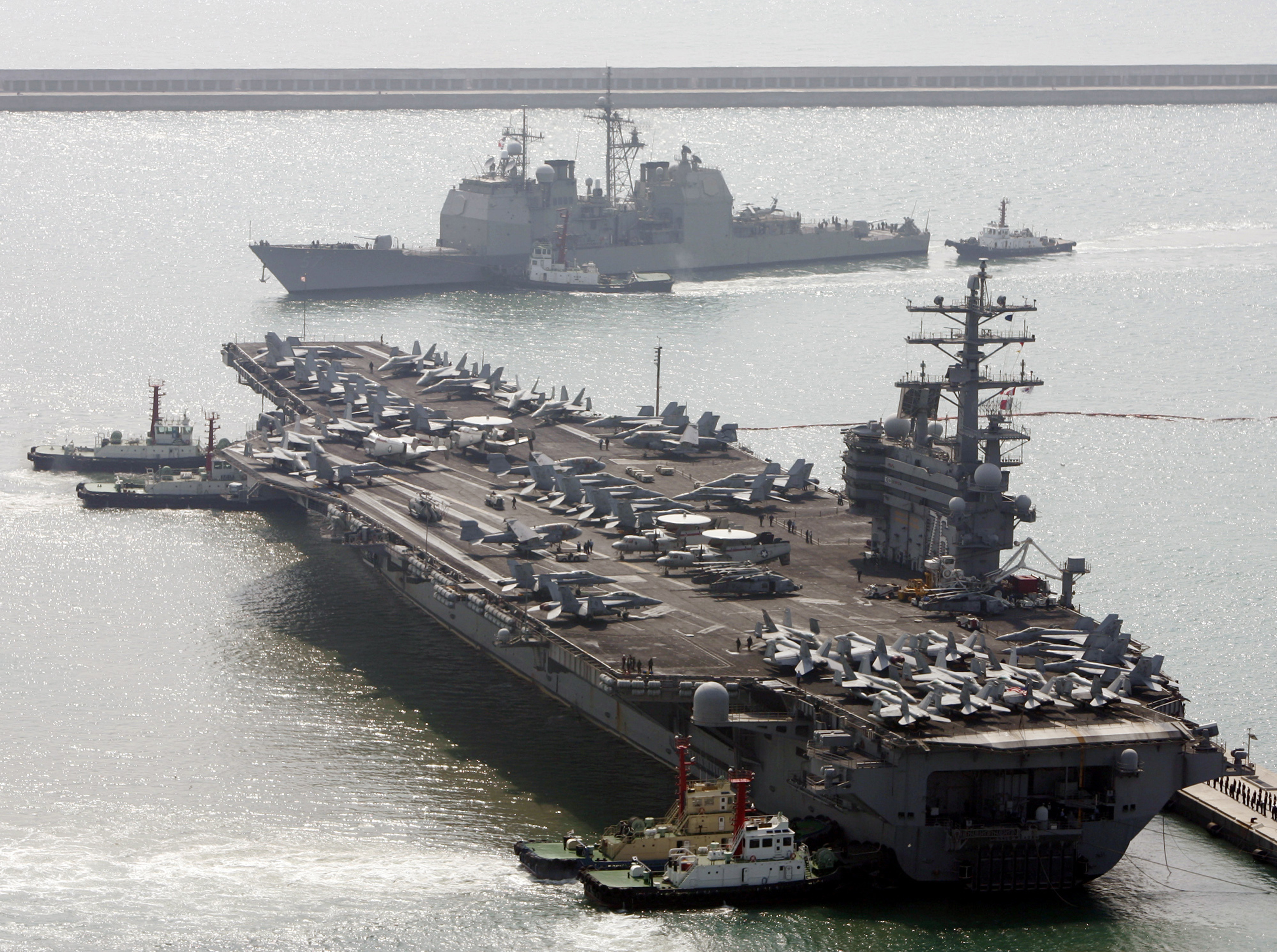 USS Ronald Reagan, ein Flugzeugträger der United States Navy
