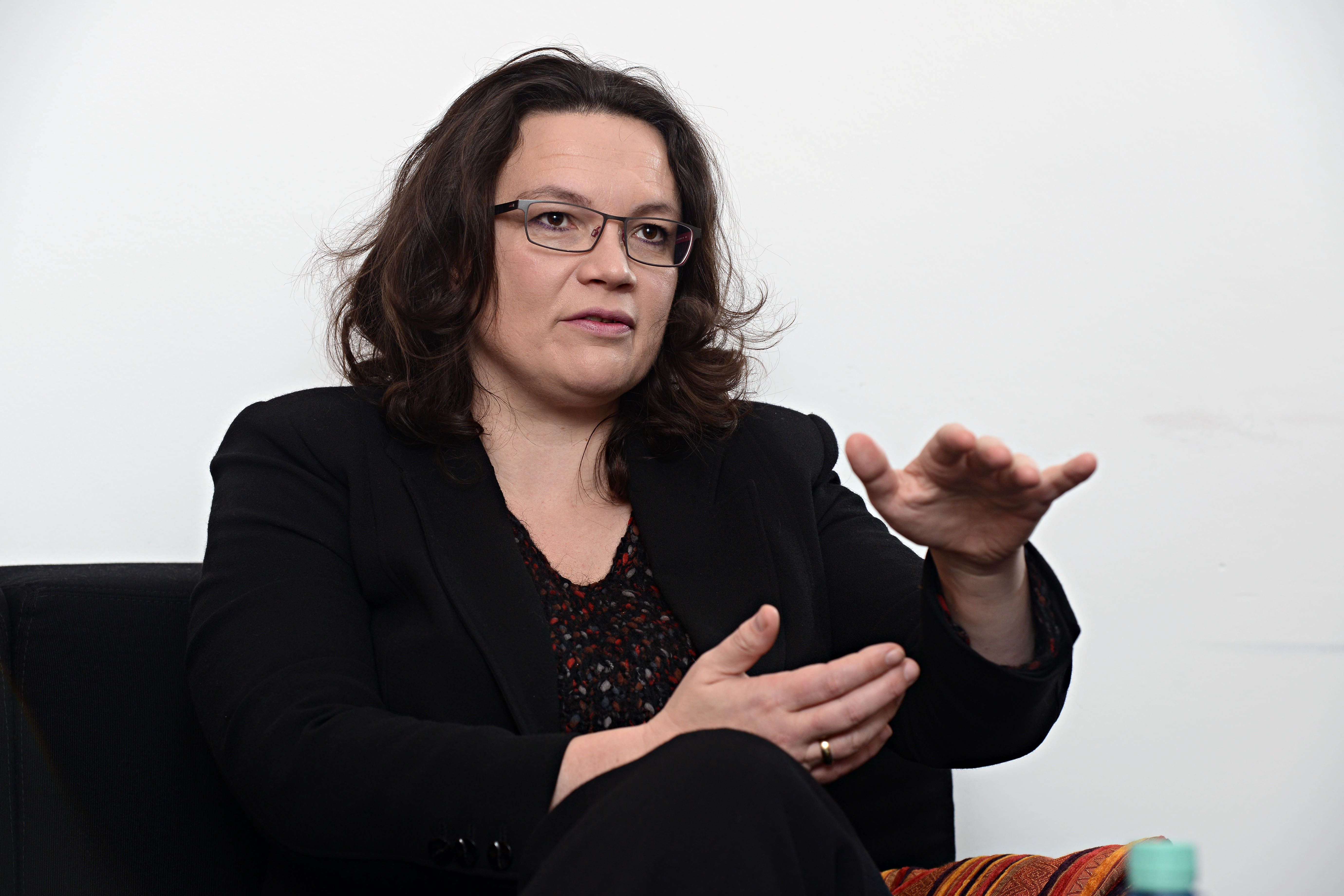 SPD-Parteichefin Andrea Maria Nahles