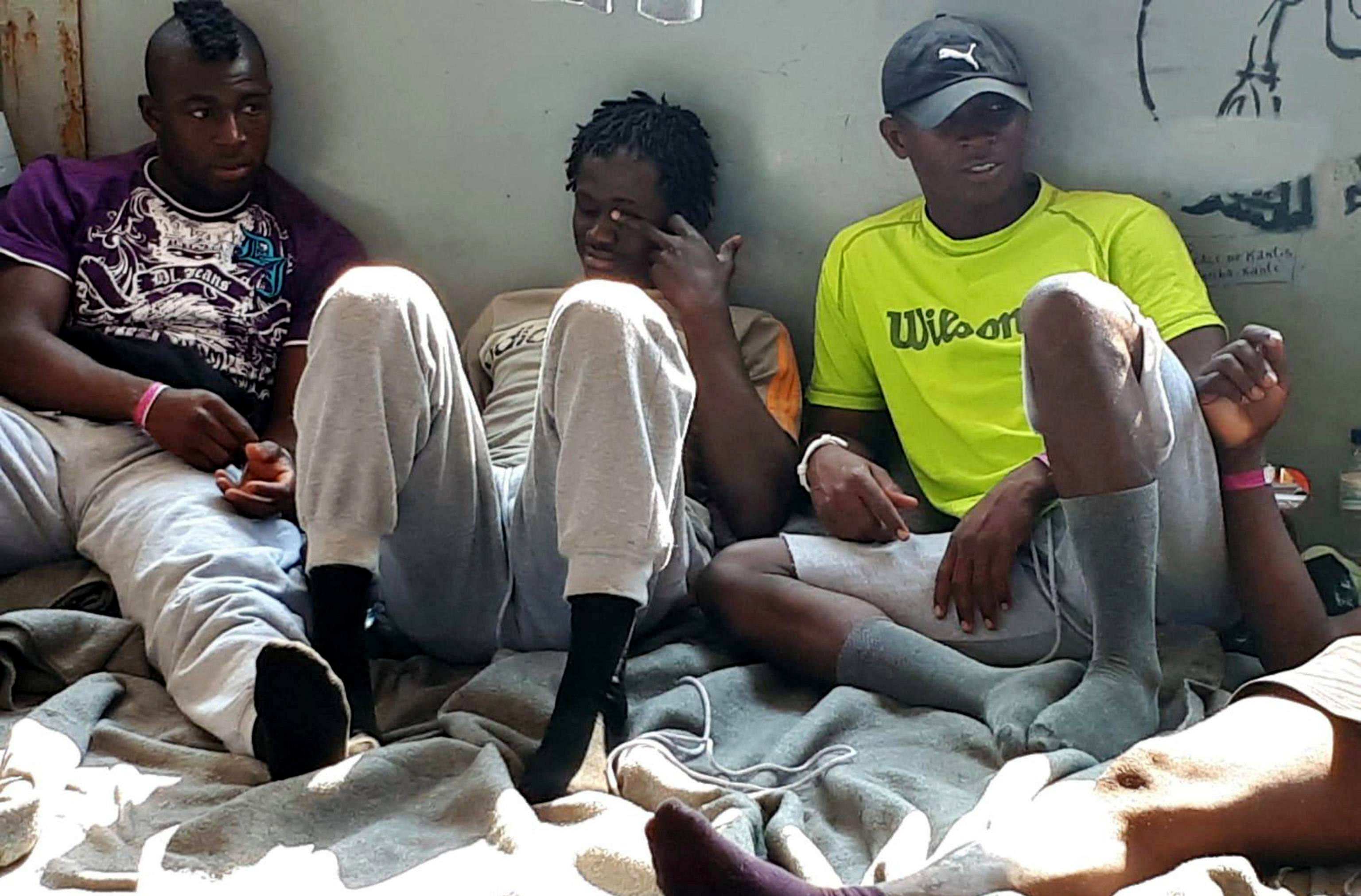 Migranten an Bord der Sea Watch 3