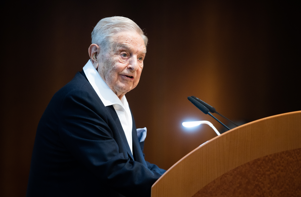 George Soros während der Verleihung des Schumpeter Preises 2019