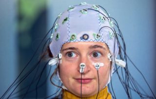 Messen von Gehirnströmen